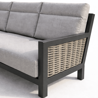 Gardening  -  Ascot Corner Rise & Fall Bench Set - Grey  -  60485959