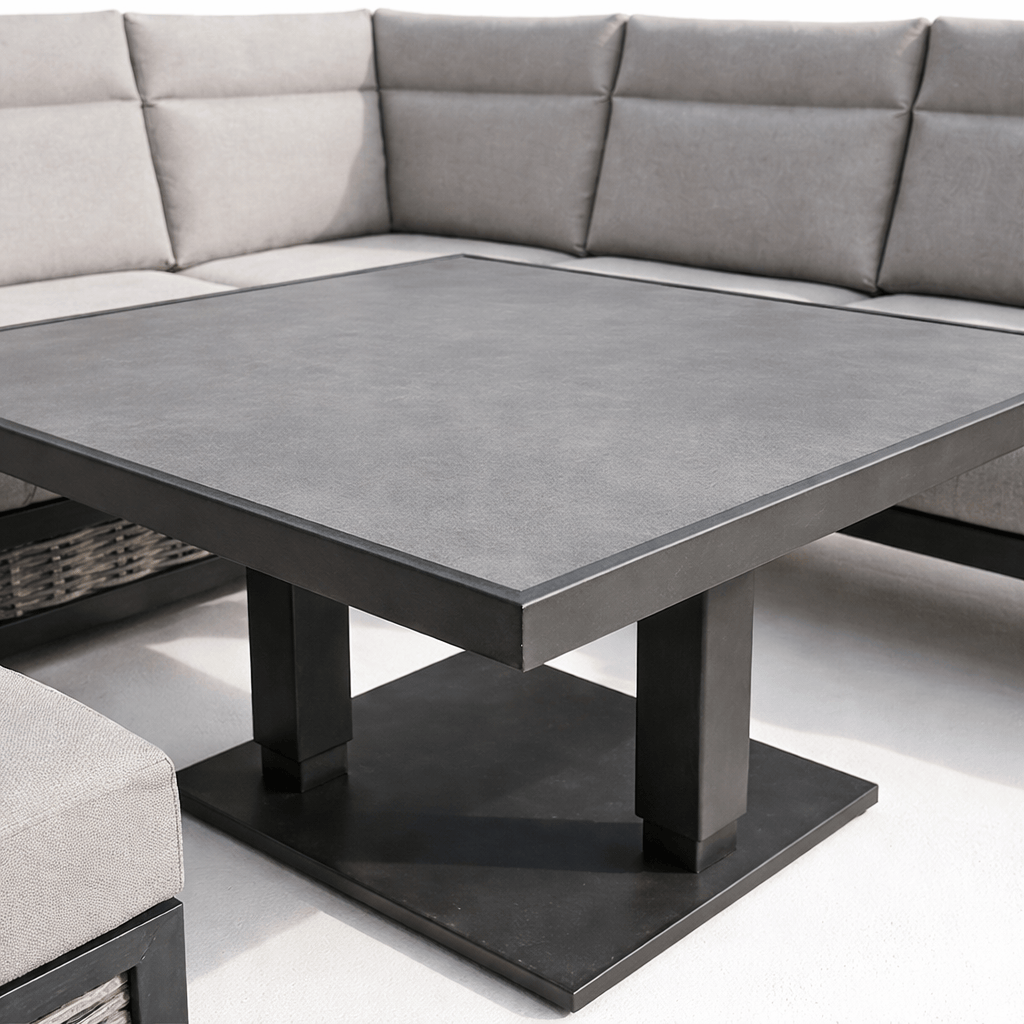 Gardening  -  Ascot Corner Rise & Fall Bench Set - Grey  -  60485959