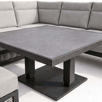 Gardening  -  Ascot Corner Rise & Fall Bench Set - Grey  -  60485959