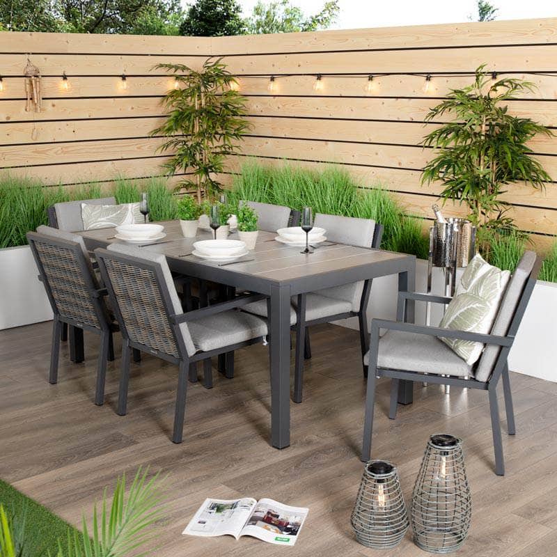Gardening  -  Weatherking Ascot 6 Seater Dining Set  -  60014505