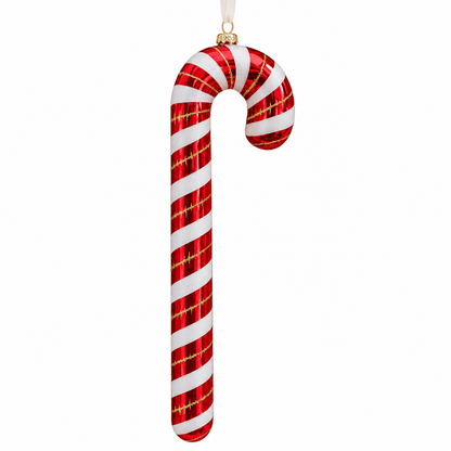 Christmas  -  Red and Gold Candy Cane - 30cm  -  60039441