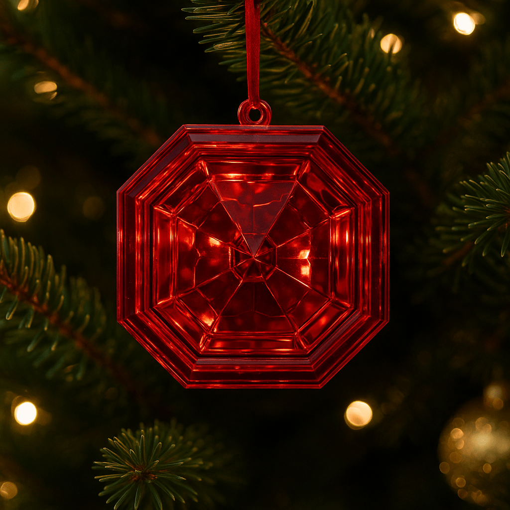 Christmas  -  Square Red Box Jewel - 15.5cm  -  60039445