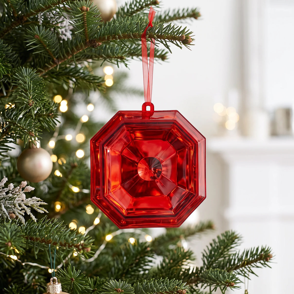 Christmas  -  Square Red Box Jewel - 15.5cm  -  60039445