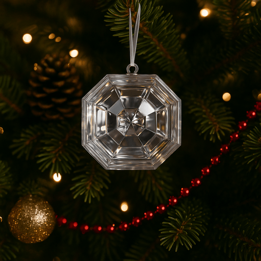 Christmas  -  Square Silver Box Jewel - 15.5cm  -  60039446