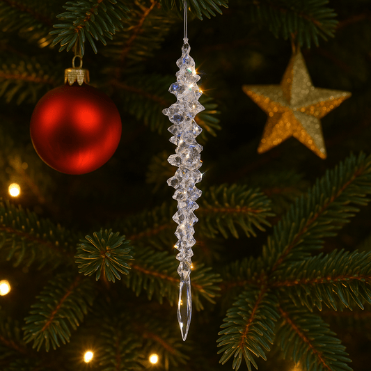 Christmas  -  Clear Icicle Christmas Decoration - 25.5cm  -  60039458