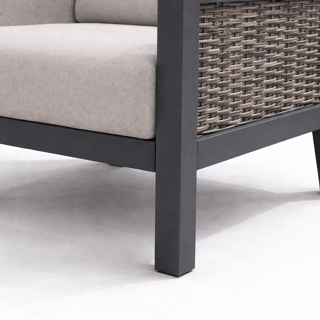 Gardening  -  Ascot Lounge Set 3 Seater - Grey  -  60064271