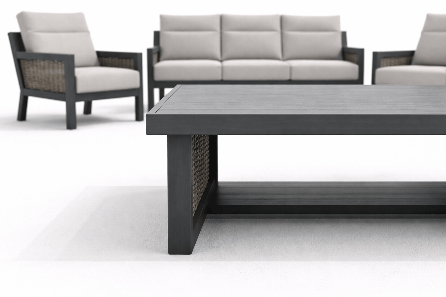 Gardening  -  Ascot Lounge Set 3 Seater - Grey  -  60064271