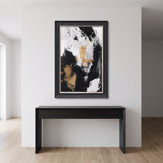 Pictures  -  60064446 Black & Gold Abstract Painting - 76 x 116cm  -  60064446