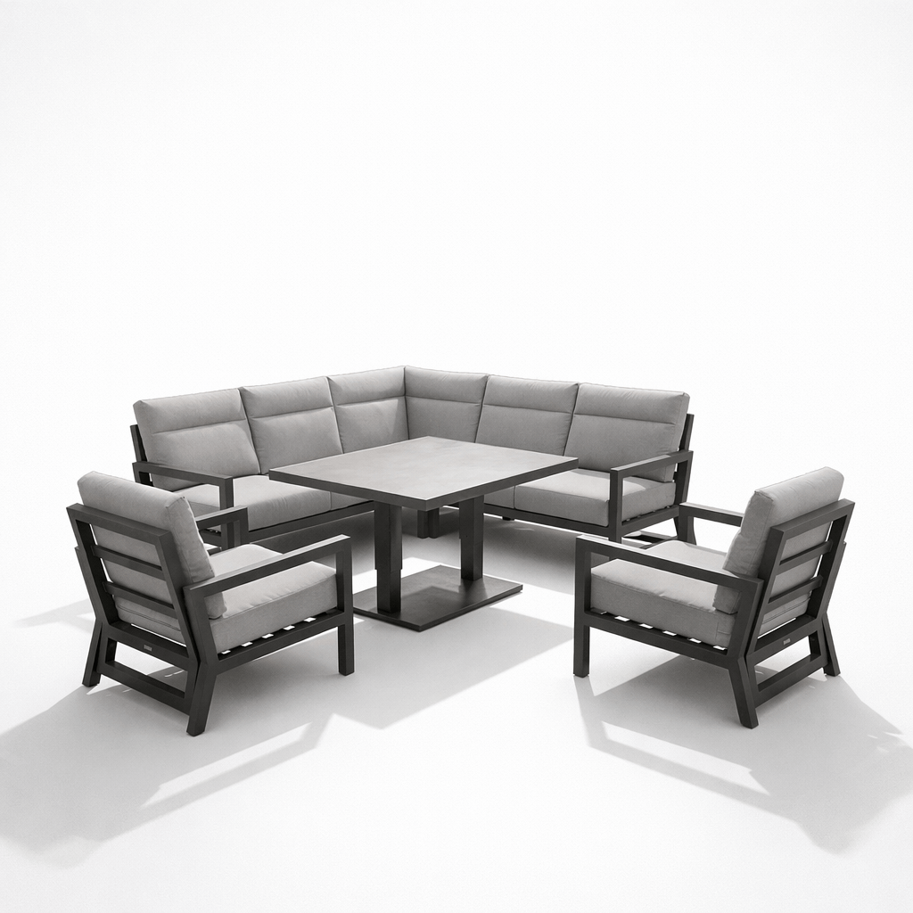 Gardening  -  Onyx Rise & Fall Corner Garden Set  -  60089867