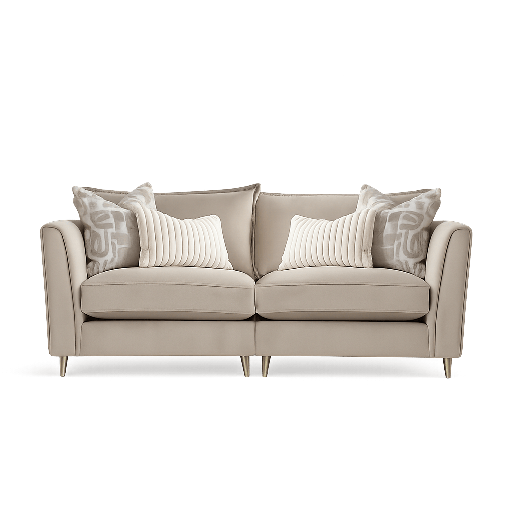 Furniture  -  Rochelle 4 Seater Sofa - Cream  -  60089941