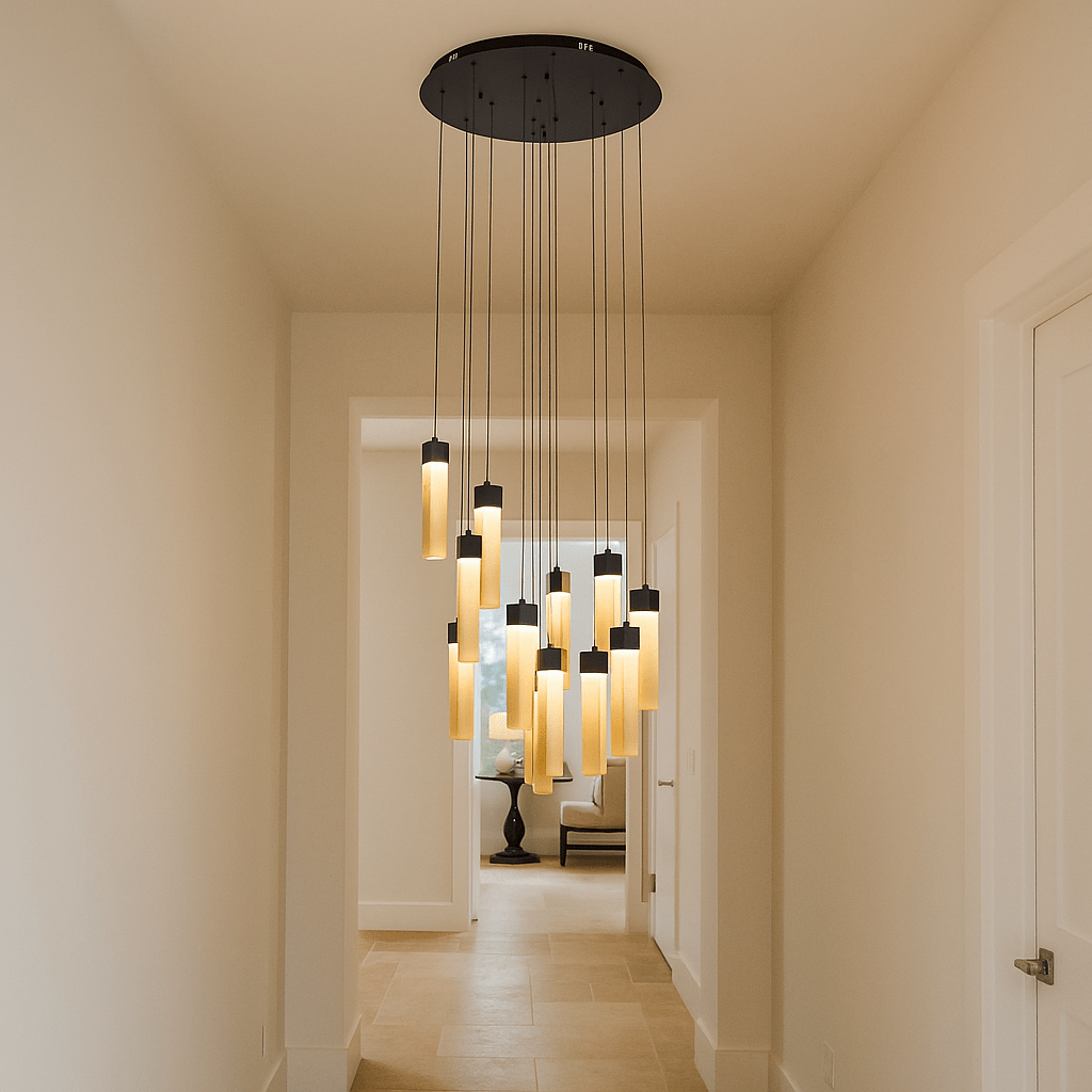 Lights  -  Berlin 13 Light Pendant Light - Black  -  60115409