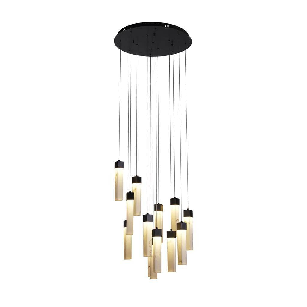 Lights  -  Berlin 13 Light Pendant Light - Black  -  60115409