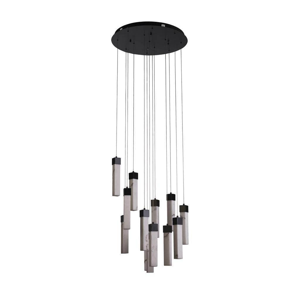 Lights  -  Berlin 13 Light Pendant Light - Black  -  60115409