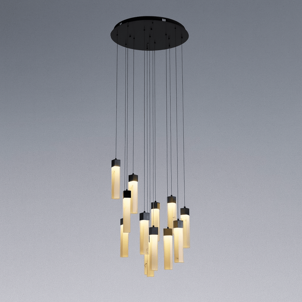 Lights  -  Berlin 13 Light Pendant Light - Black  -  60115409