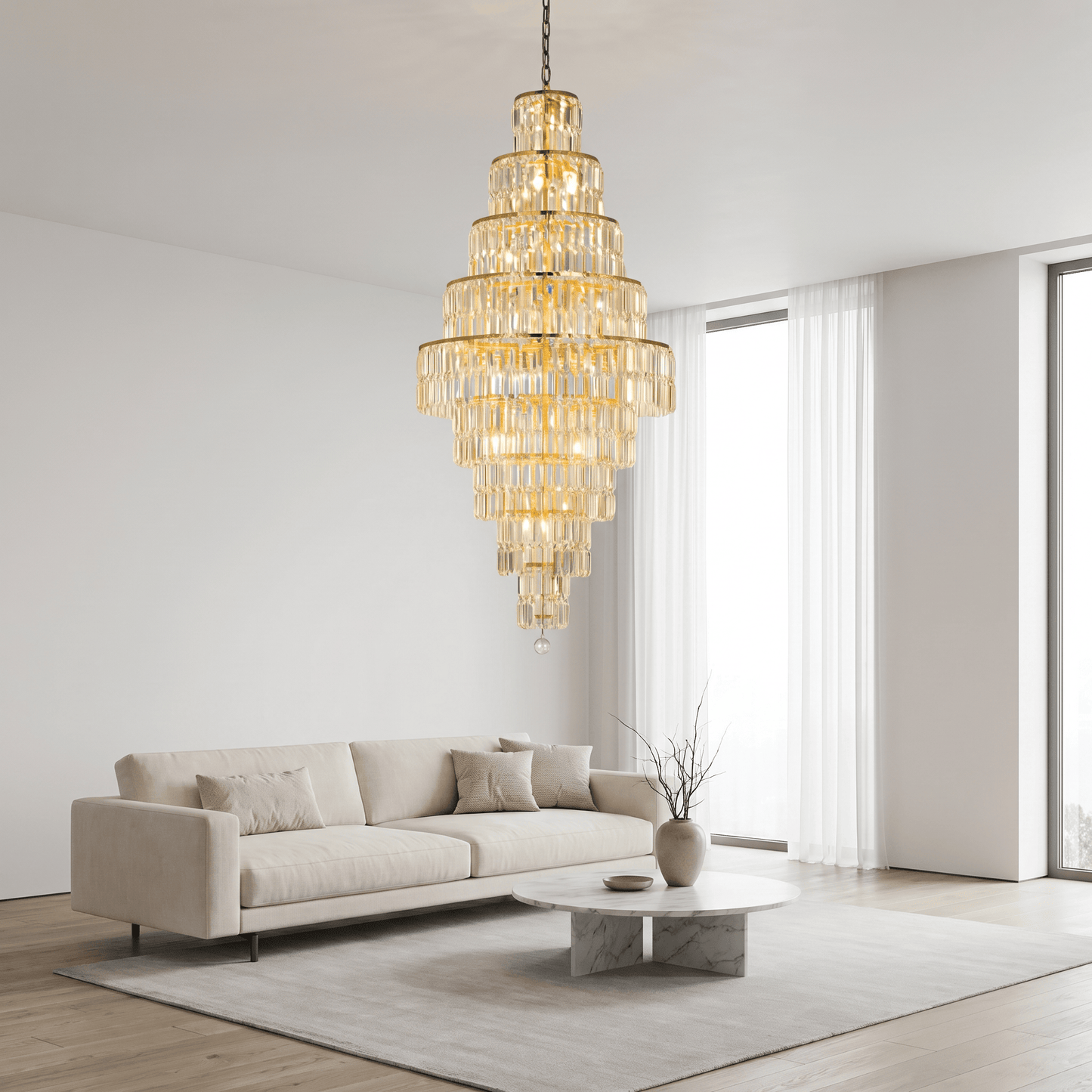 Lights  -  Berlin 13 Light Pendant Light - Gold  -  60115410