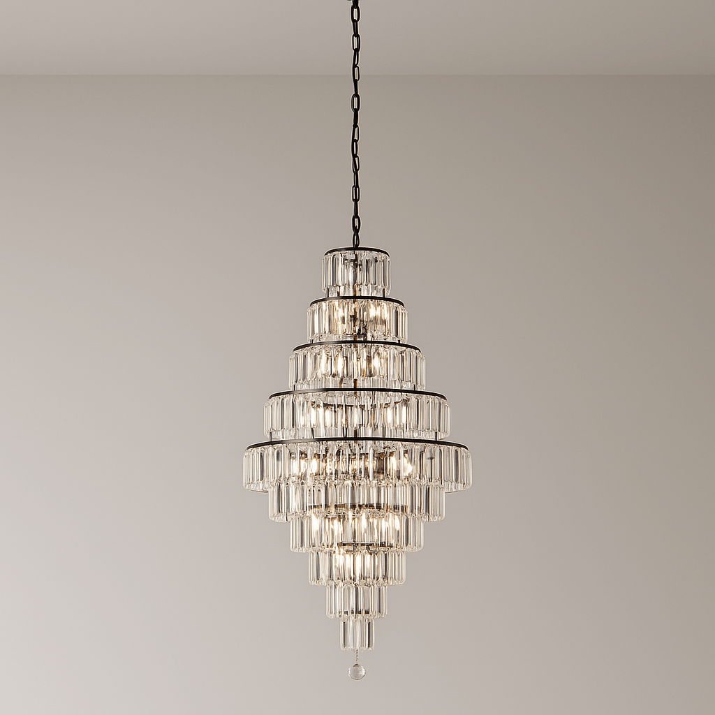 Lights  -  Berlin 13 Light Pendant Light - Black  -  60115409