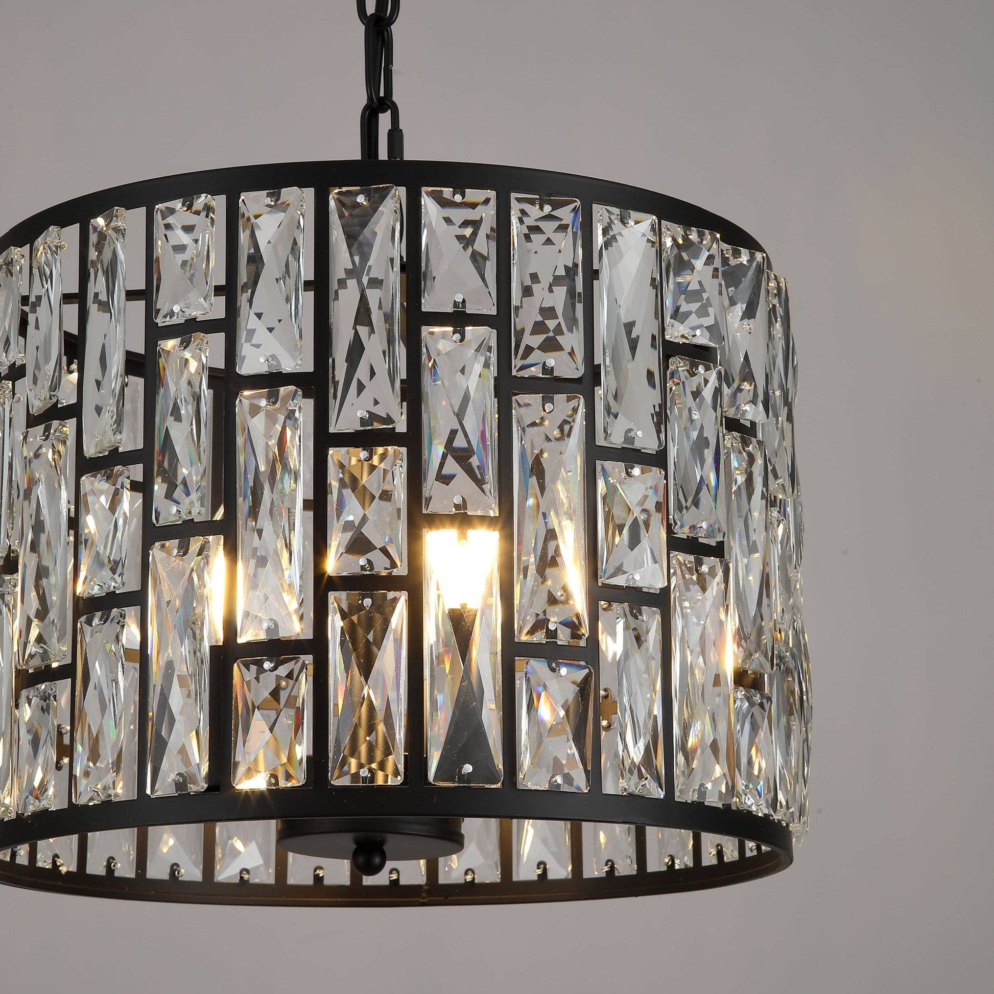 Lights  -  Munich 3 Light Pendant Ceiling Light - Black  -  60115412