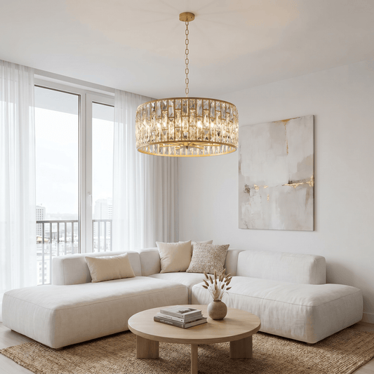 Lights  -  Munich 8 Light Pendant Ceiling Light - Gold  -  60115417