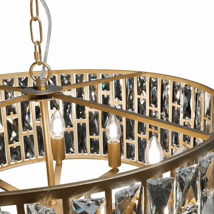 Lights  -  Munich 8 Light Pendant Ceiling Light - Gold  -  60115417
