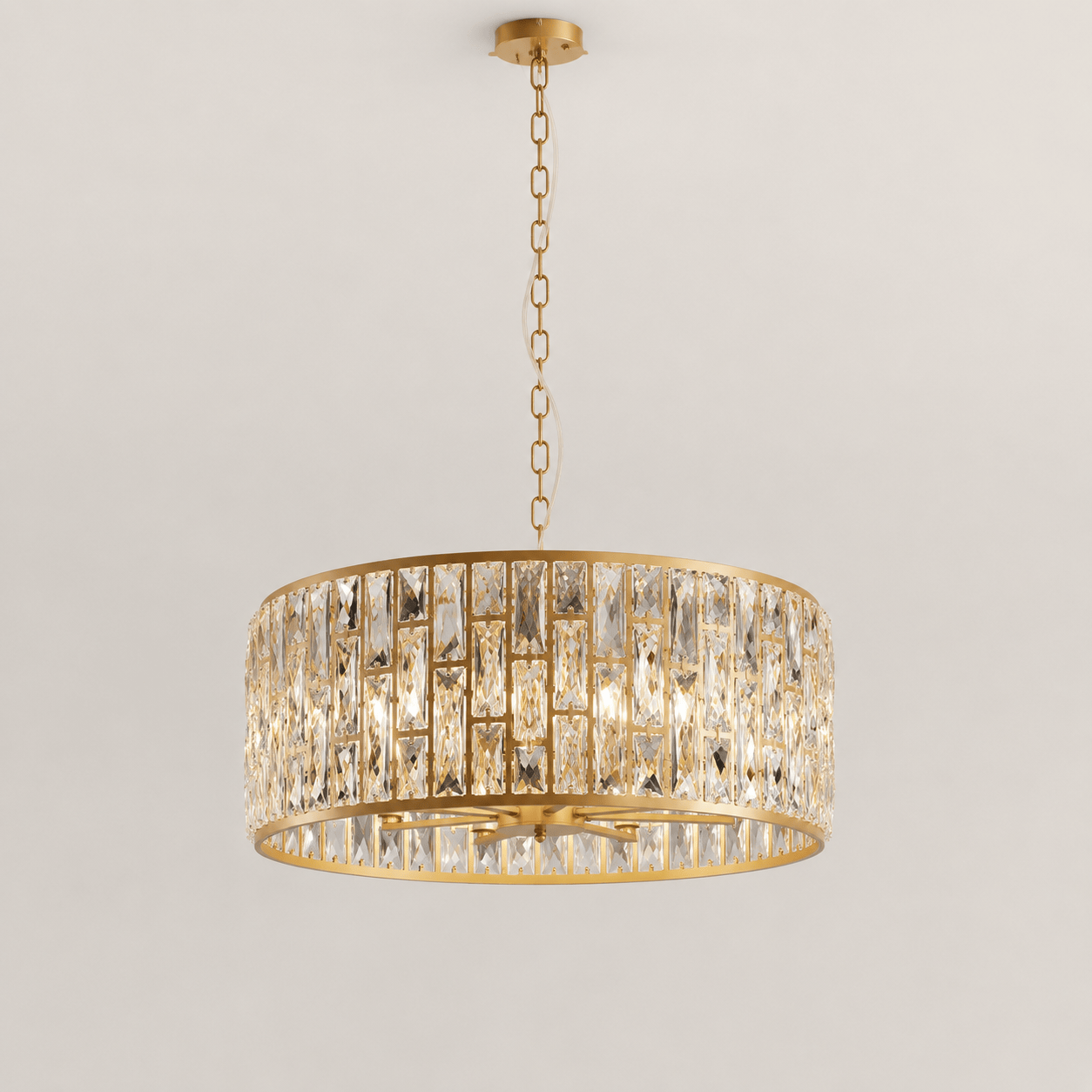 Lights  -  Munich 8 Light Pendant Ceiling Light - Gold  -  60115417