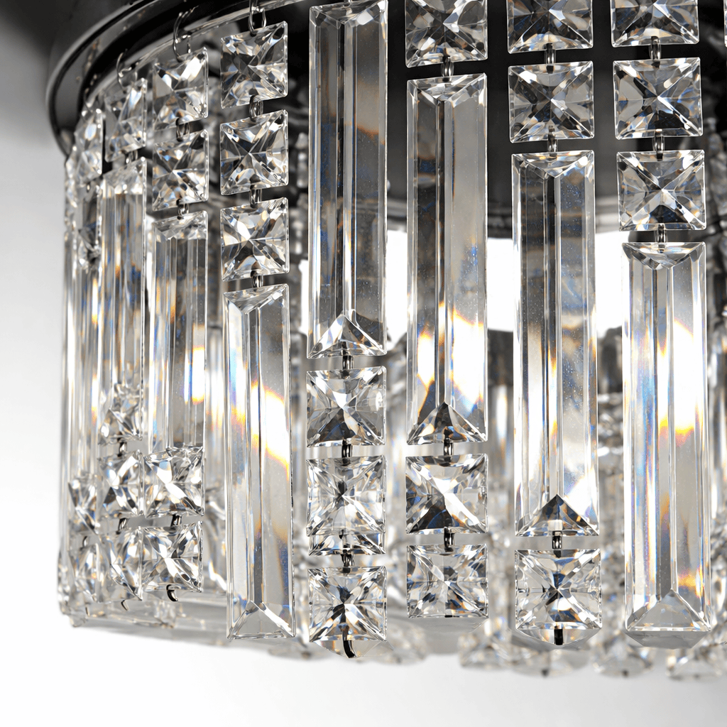 Lights  -  Hamburg 5 Light Flush Ceiling Light - Black  -  60115418