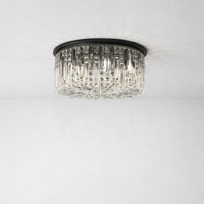 Lights  -  Hamburg 5 Light Flush Ceiling Light - Black  -  60115418