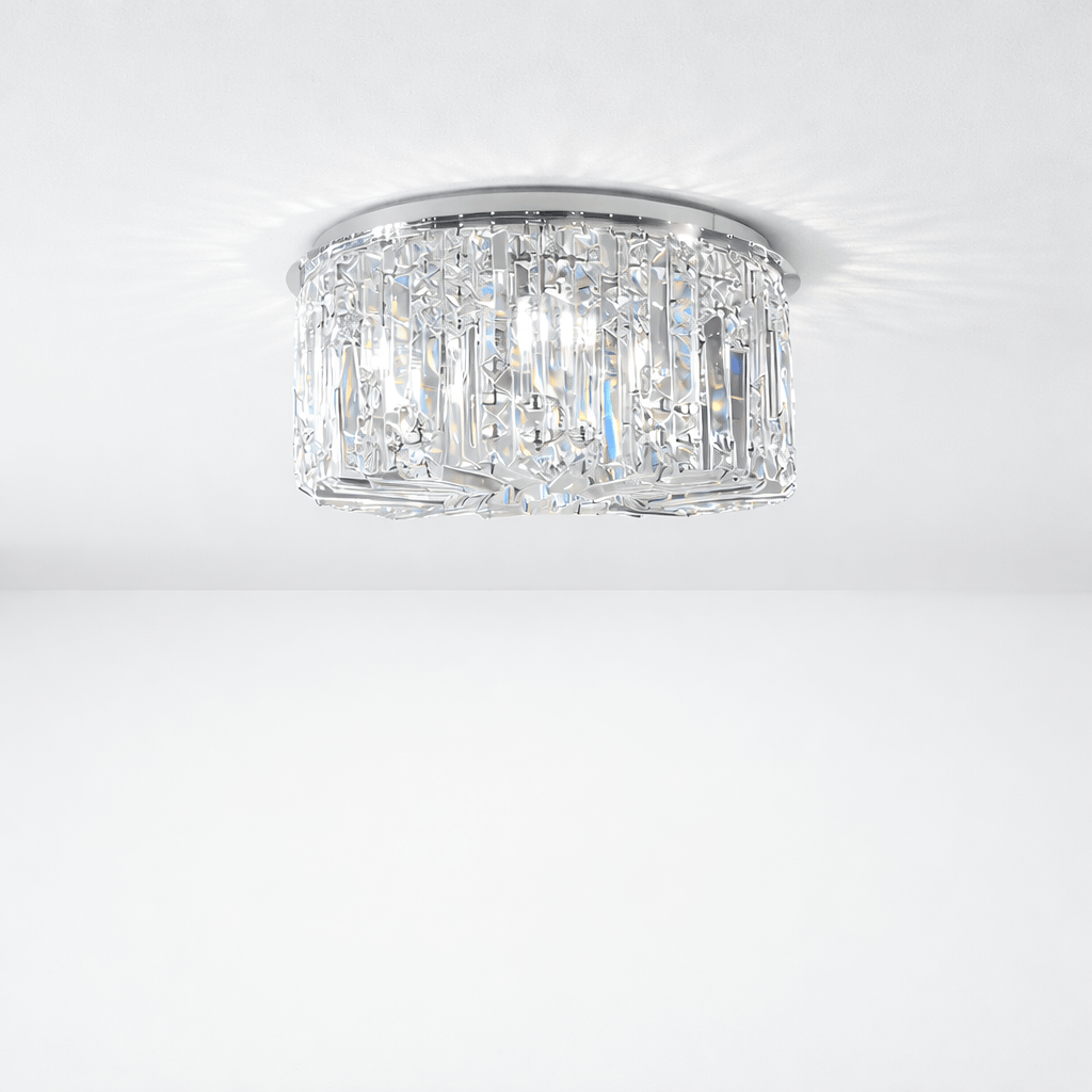 Lights  -  Hamburg 5 Light Flush Ceiling Light - Chrome  -  60115419