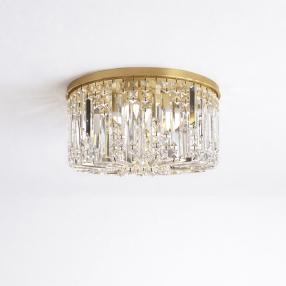 Lights  -  Hamburg 5 Light Flush Ceiling Light - Gold  -  60115420
