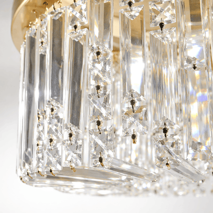 Lights  -  Hamburg 8 Light Flush Ceiling Light - Gold  -  60115423