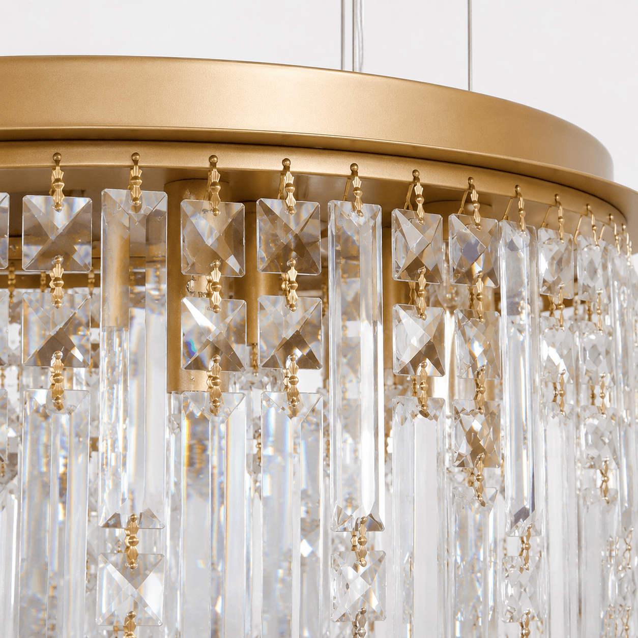 Lights  -  Frankfurt 8 Light Pendant Ceiling Light - Gold  -  60115425