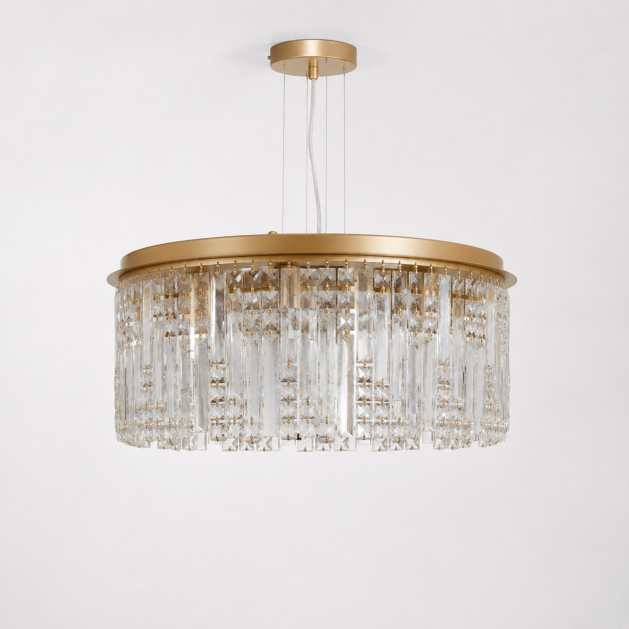 Lights  -  Frankfurt 8 Light Pendant Ceiling Light - Gold  -  60115425