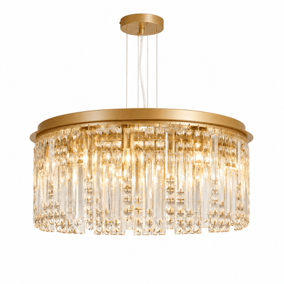Lights  -  Frankfurt 8 Light Pendant Ceiling Light - Gold  -  60115425