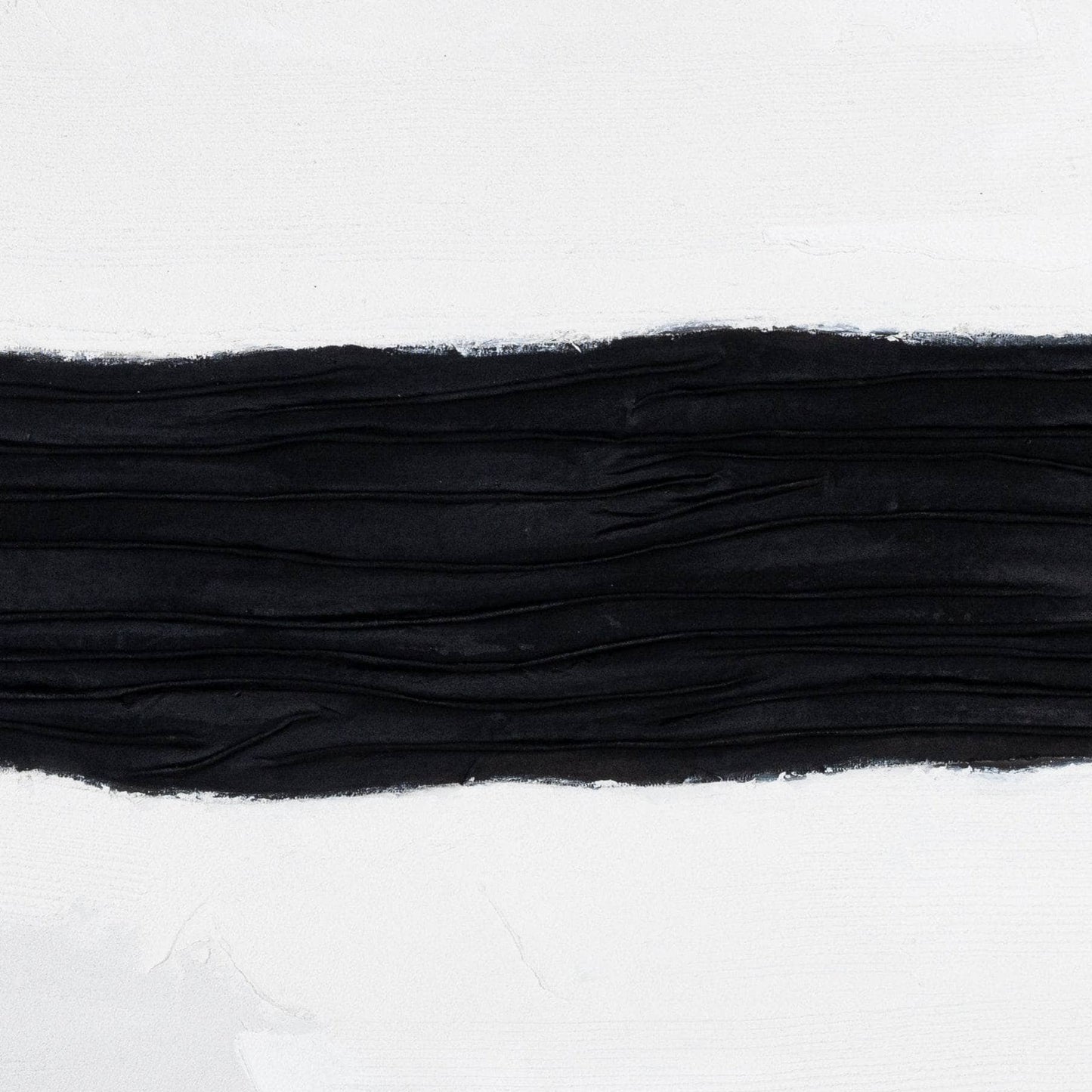 Pictures  -  Black Band Abstract Framed Canvas - 90 x 120cm  -  60115431