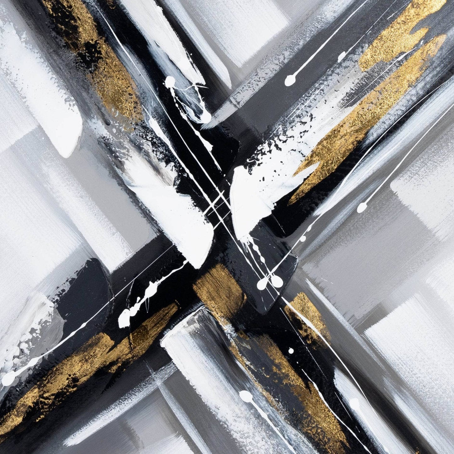 Pictures  -  Monochrome X Frame Canvas - 120 x 100cm  -  60115433