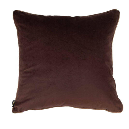 Homeware  -  Twofaced Cushion - Chocolate & Taupe  - 60115459