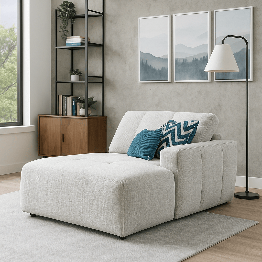 Furniture  -  Austin Left Hand Facing Chaise End - Grey  -  60166699