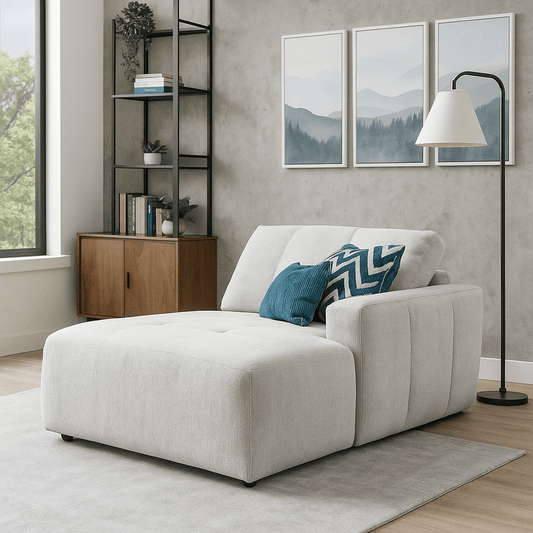 Furniture  -  Austin Left Hand Facing Chaise End - Grey  -  60166699