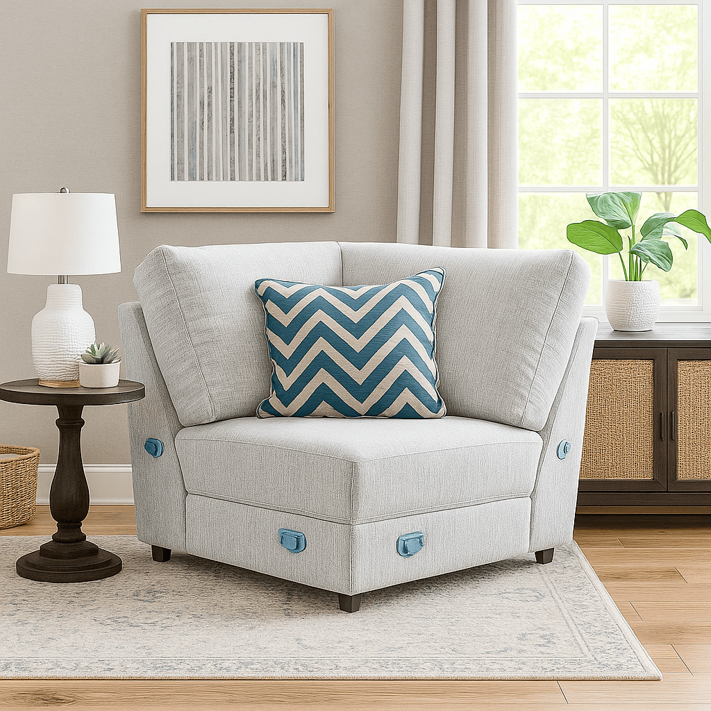 Furniture  -  Austin Corner Sofa Section - Grey  -  60166701