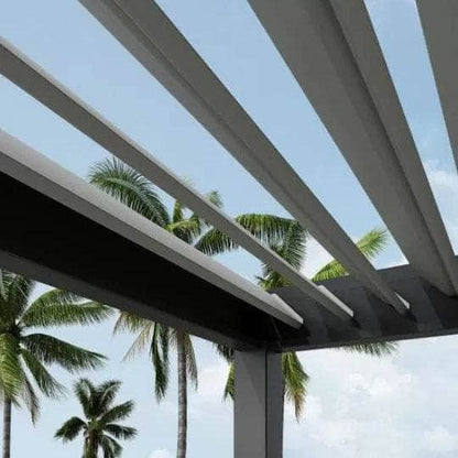Gardening  -  O.C Weatheking Motorised Roof Pergola With LED Lights – 3x3m  -  60166721