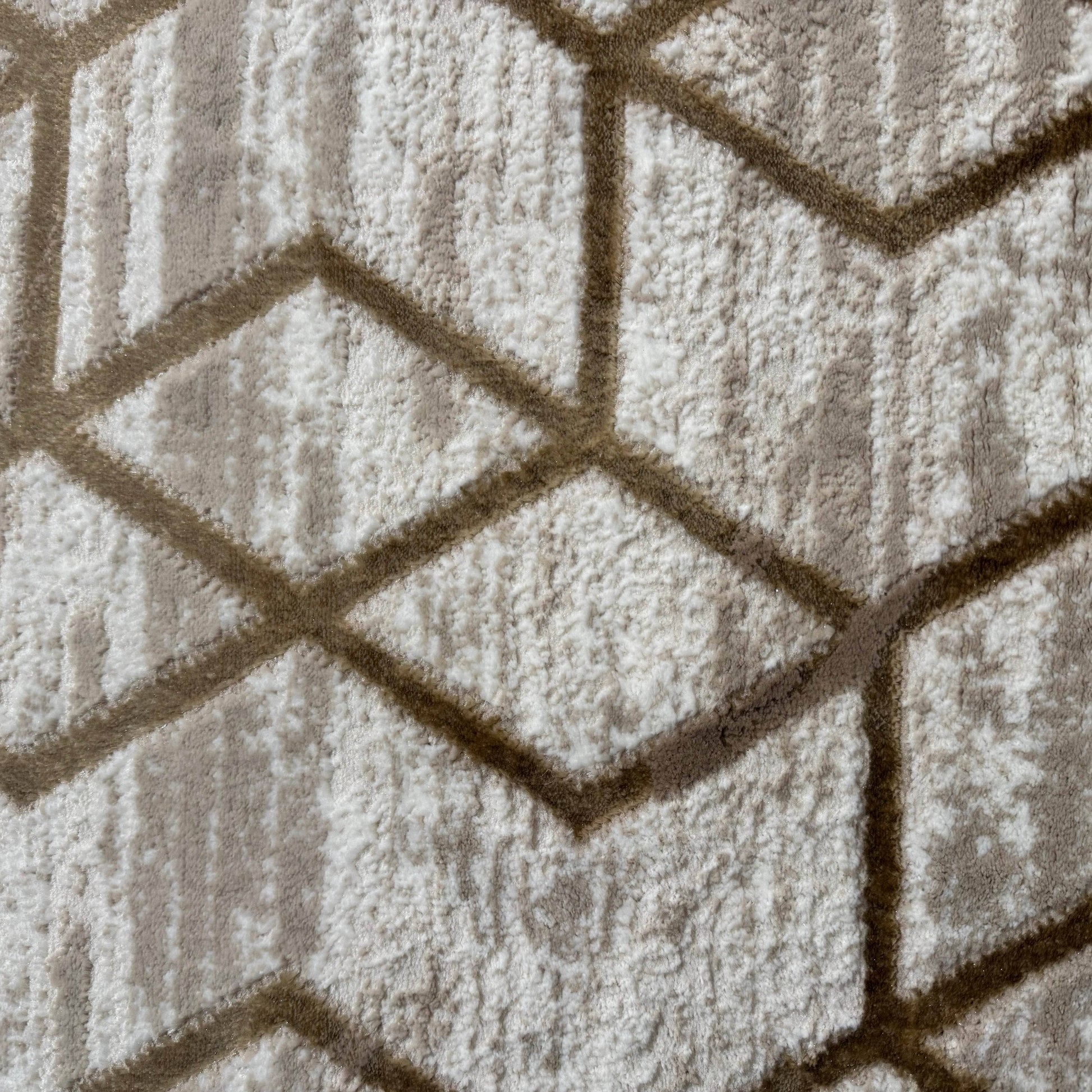 Rugs  -  Beta Cream & Gold 2561A Rug - Various Sizes  - 