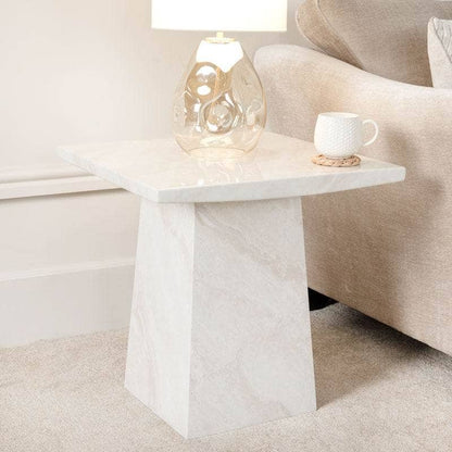 Furniture  -  Troy Lamp Table - Taupe  -  60191795