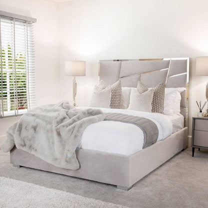Furniture  -  Cambridge King Size Bedframe - Silver  -  60262887