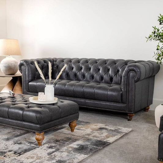 Furniture  -  Regent Grand Sofa - Black  -  60262891