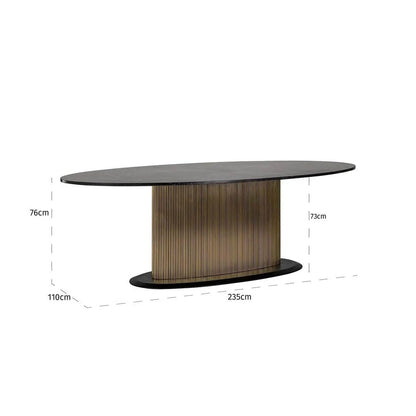 Furniture  -  Foundry Oval Dining Table - 235cm  -  60269649