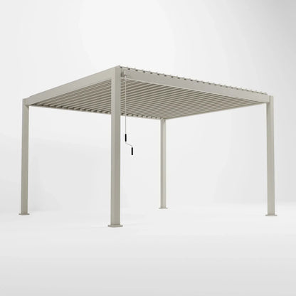 Gardening  -  Nova Titan Pebble Aluminium Pergola - 4x3m  -  60269671