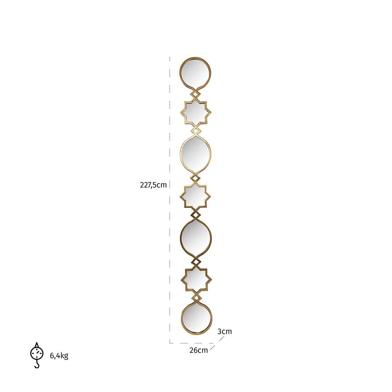 Homeware  -  Babice Mirror - Gold  -  60269690
