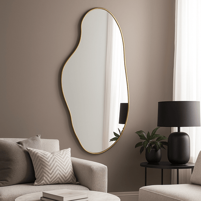 Mirrors  -  Alton Mirror - Brushed Gold  -  60269691