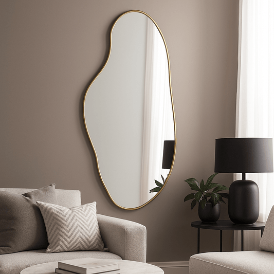 Mirrors  -  Alton Mirror - Brushed Gold  -  60269691