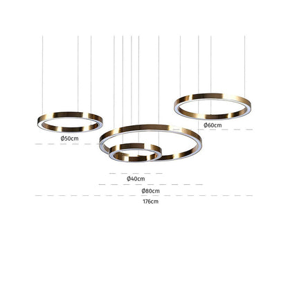 Lights  -  Lilou Chandelier - Brushed Gold  -  60312997