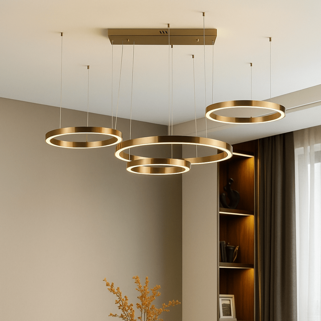 Lights  -  Virelle Chandelier - Brushed Gold  -  60312997